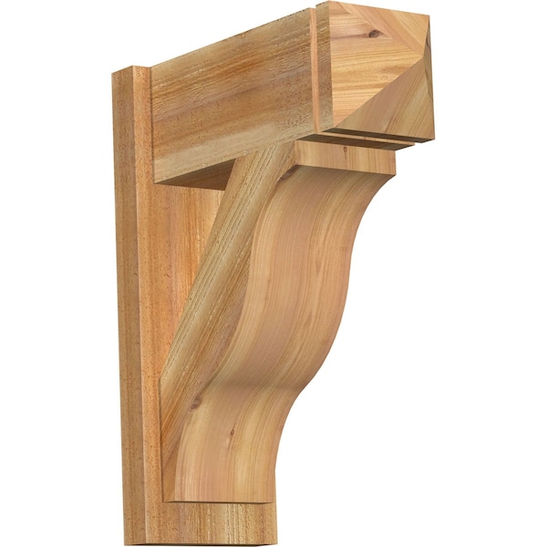 Ekena Millwork Funston Rough Sawn Arts and Crafts Outlooker, Western Red Cedar, 8"W x 20"D x 24"H OUT08X20X24FST03RWR - main